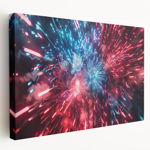 Vibrant Fireworks Display - Fourth of July Decorations
