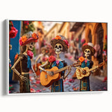 Mariachi Skeletons Celebration – Día de los Muertos Wall Art