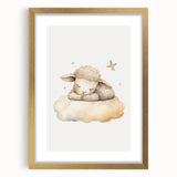 Sleeping Lamb Nursery Wall Art – Baby Room Decor & Kids Prints
