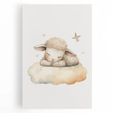 Sleeping Lamb Nursery Wall Art – Baby Room Decor & Kids Prints