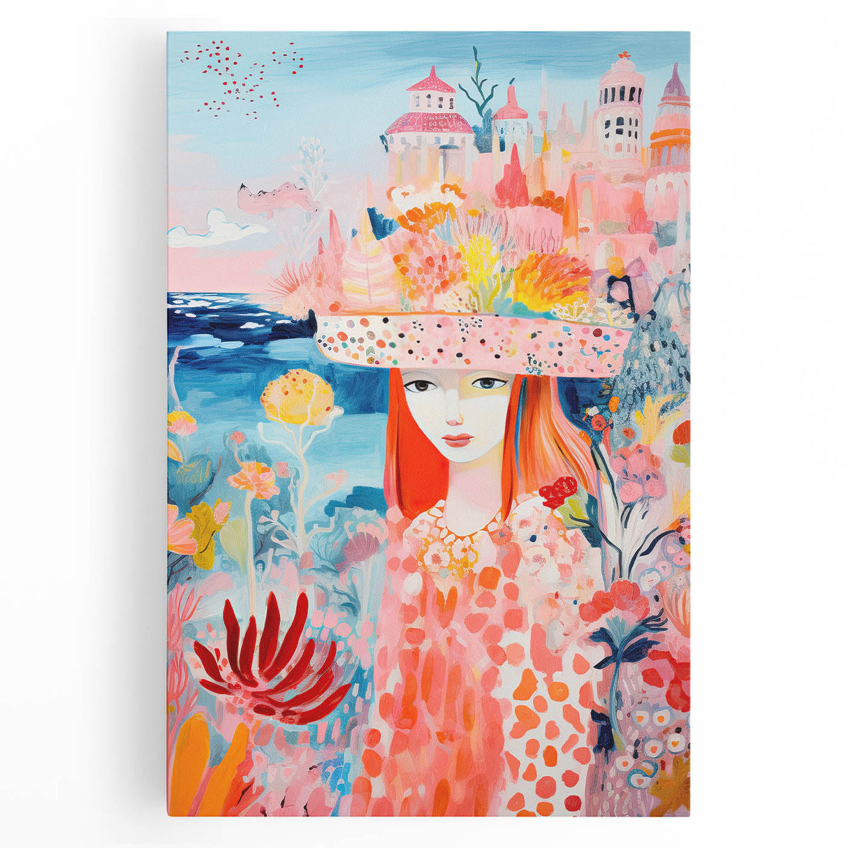 Acrylic Glass Art for Kids – Fantasy Castle Children's Wall Art
