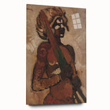 Expressive Warrior Portrait - Bold Modern Art Print by Cyprián Majerník