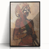 Expressive Warrior Portrait - Bold Modern Art Print by Cyprián Majerník