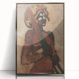 Expressive Warrior Portrait - Bold Modern Art Print by Cyprián Majerník