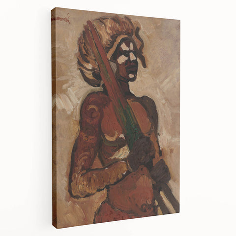 Expressive Warrior Portrait - Bold Modern Art Print by Cyprián Majerník