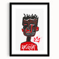Bold Pop Art Wall Art - Red, Brown, and Black Canvas Print