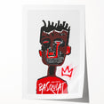 Bold Pop Art Wall Art - Red, Brown, and Black Canvas Print