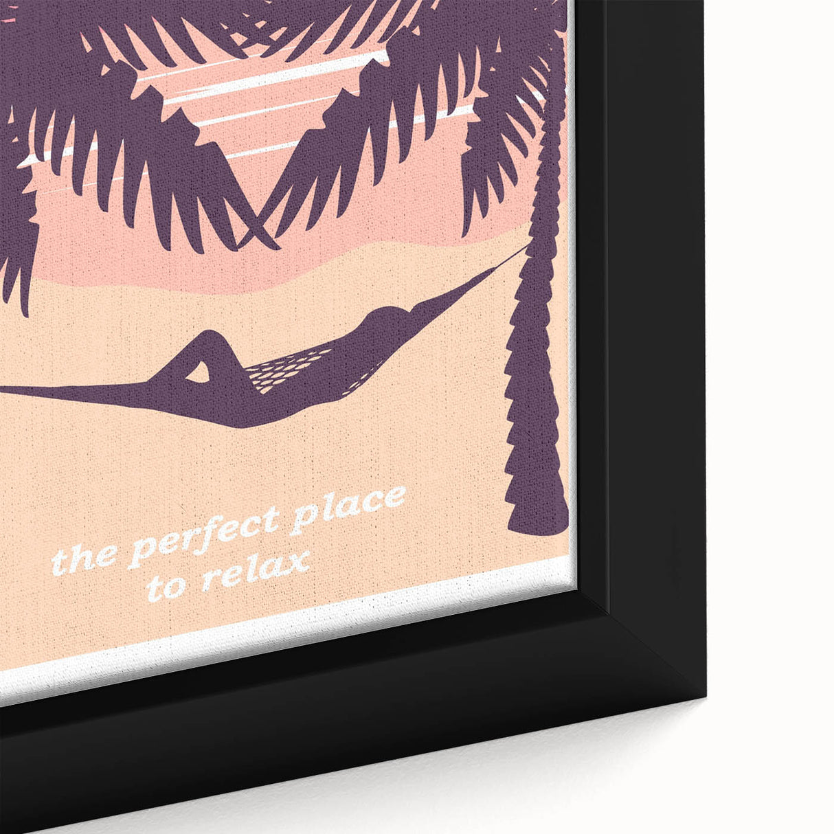 Bali Retro Travel Poster | Tropical Relaxation Hammock Art