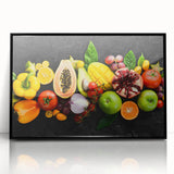 Tropical Fruit Medley - Vibrant Kitchen Wall Art for Fresh Decor