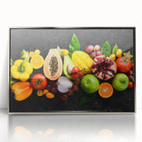 Tropical Fruit Medley - Vibrant Kitchen Wall Art for Fresh Decor