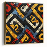 Landscape art painting of an Ethiopian scenery in silver and gold tones on framed canvas, suitable for living room decor.