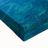 Large art of a black and white Mauritian landscape on stretched canvas, ideal for bedroom wall decor.