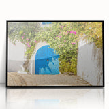 Large abstract wall art depicting a Tunisian landscape in muted earth tones on a framed acrylic.