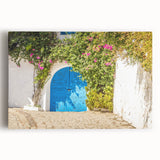 Black and white stretched canvas featuring a Tunisian landscape, ideal for kitchen wall art or bedroom decor.