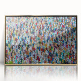 Framed acrylic print of a serene Bangladesh landscape in muted earth tones, ideal for modern art wall decor.