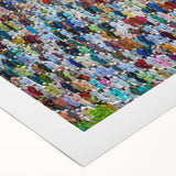 Art deco poster of Bangladesh scenery in muted earth tones on rolled canvas, suitable for dining room decor.