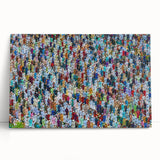 Black and white photograph on stretched canvas depicting a serene Bangladesh landscape, ideal for kitchen wall art.