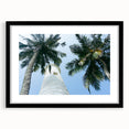 Abstract art print featuring vibrant, textured colors of Sri Lankan scenery on a framed black mat.