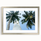 Textured art print of an abstract Sri Lankan landscape in muted earth tones on a framed silver mat.