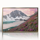 Framed acrylic print of a Yukon landscape in gold tones, ideal for modern art wall decor.