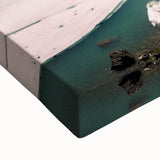 Black and white landscape painting of the Yukon on stretched canvas, ideal for bedroom wall art.