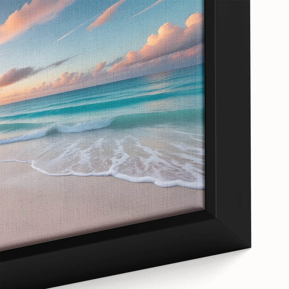 Black wall art featuring a textured, colorful Cuban scenery on a framed canvas, ideal for living room decor.