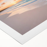 Art deco poster featuring a vintage Caribbean Cuba scene in muted pastel tones, ideal for dining room wall art.