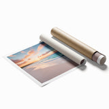 Extra large rolled print of a Caribbean Cuban scenery with vibrant floral elements, ideal for classy bathroom wall art.