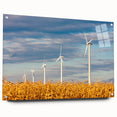 Acrylic print of a Czech Republic landscape with lush greenery and a river, in muted earth tones.