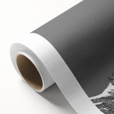 Art deco poster of the French Alps in pastel shades on rolled canvas, ideal for nursery wall art.