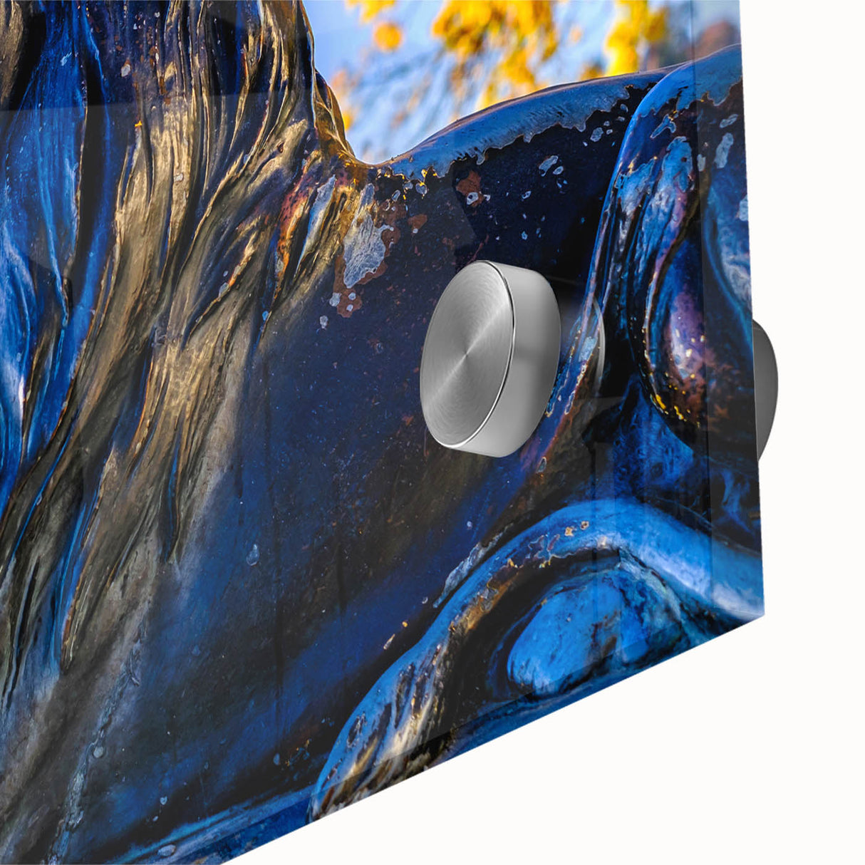 Acrylic print of a large abstract depiction of Bavaria, featuring muted earth tones, ideal for dining room art.