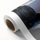 Art deco poster of Baja California scenery in pastel shades on rolled canvas, ideal for nursery wall art.