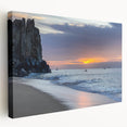 Large canvas print of Baja California scenery in muted earth tones, suitable for kitchen wall art.