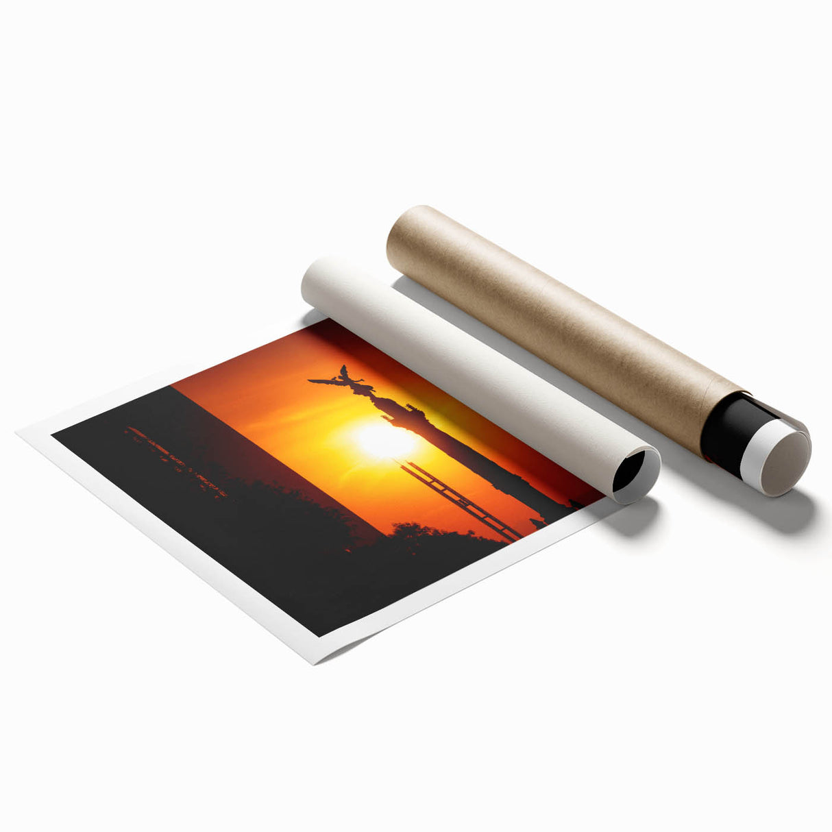 Extra large rolled print of Mexico City scenery with vibrant floral elements, ideal for classy bathroom wall art.