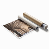 Extra large rolled print of a Canterbury, New Zealand scenery with vibrant green and blue hues.