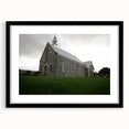 Extra large abstract art print of Otago, New Zealand with vibrant colors and textured design on a black framed canvas.