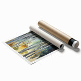 Extra large rolled print of Aspen scenery with vibrant autumn colors, ideal for classy bathroom wall art.