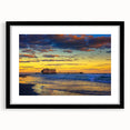 Extra large abstract art print featuring textured, colorful swirls on a black framed canvas, ideal for living room decor.