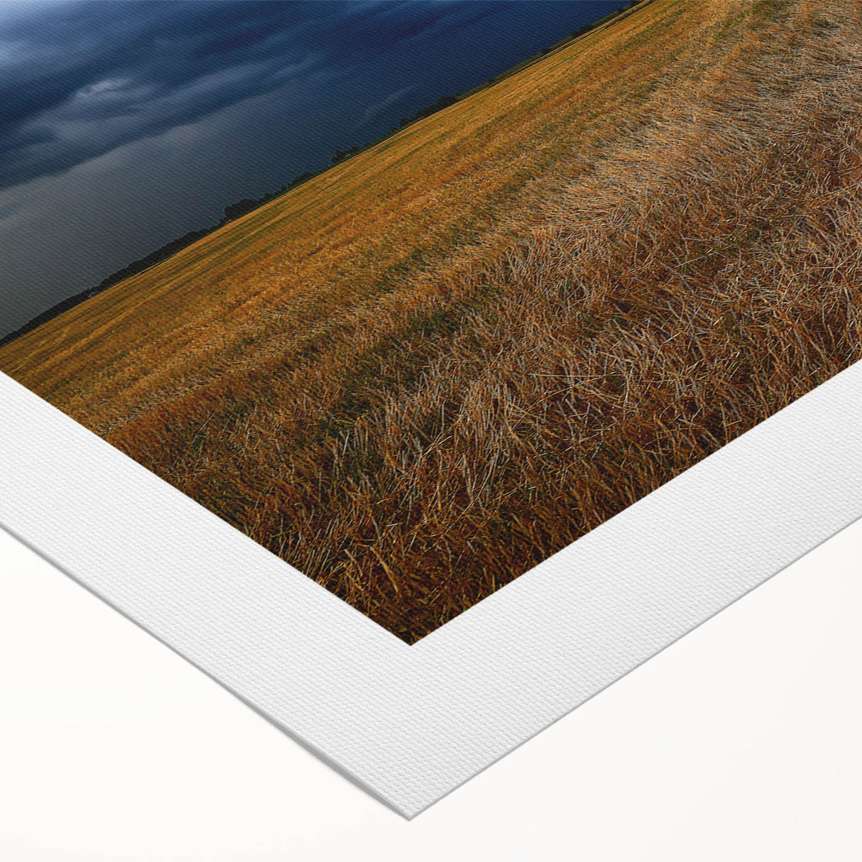 Art deco poster featuring a stylized Kansas scenery in muted earth tones on rolled canvas, suitable for dining room decor.