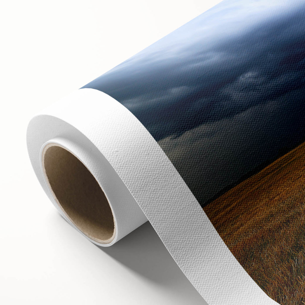 Art deco style poster of Kansas scenery in pastel shades on rolled canvas, suitable for nursery wall art.