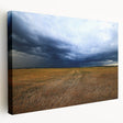 Large canvas print of a Kansas landscape in soft earth tones, ideal for kitchen wall art.