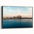 Black and white landscape art painting of Kentucky scenery on framed canvas, ideal for bedroom wall decor.
