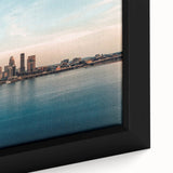 Close-up of textured black wall art depicting a Kentucky landscape on a framed canvas, featuring vibrant colors.