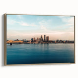 Framed canvas featuring a vintage-style Kentucky landscape in muted earth tones, ideal for bedroom wall art.