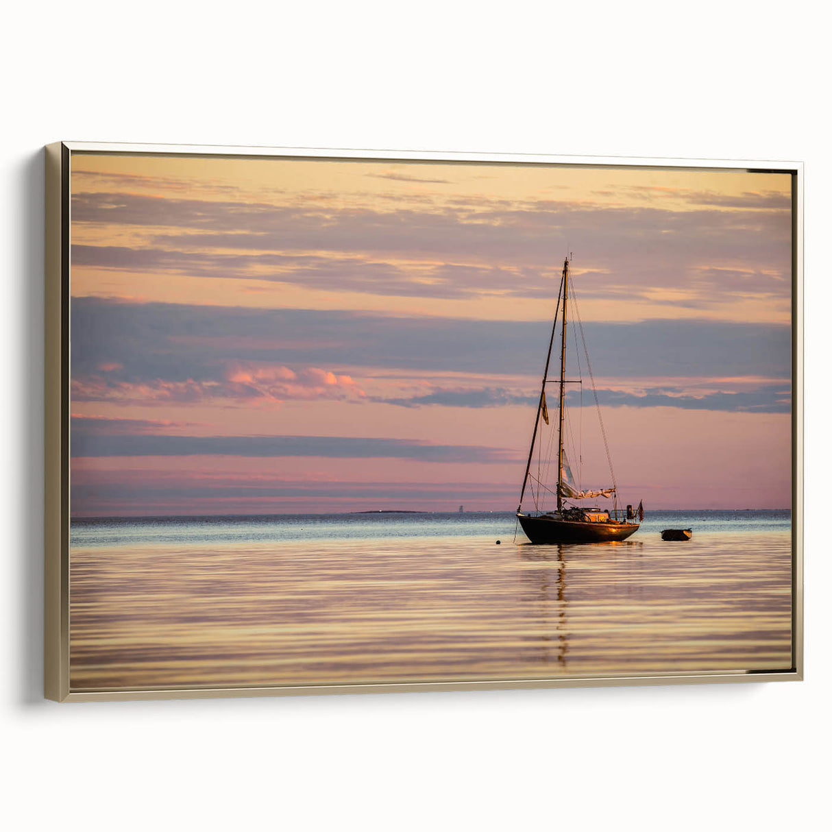 Framed canvas wall art depicting a vintage-style Louisiana landscape in muted gold and black tones, ideal for bedroom decor.