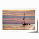 Extra large rolled print of Louisiana scenery featuring vibrant green and floral elements.