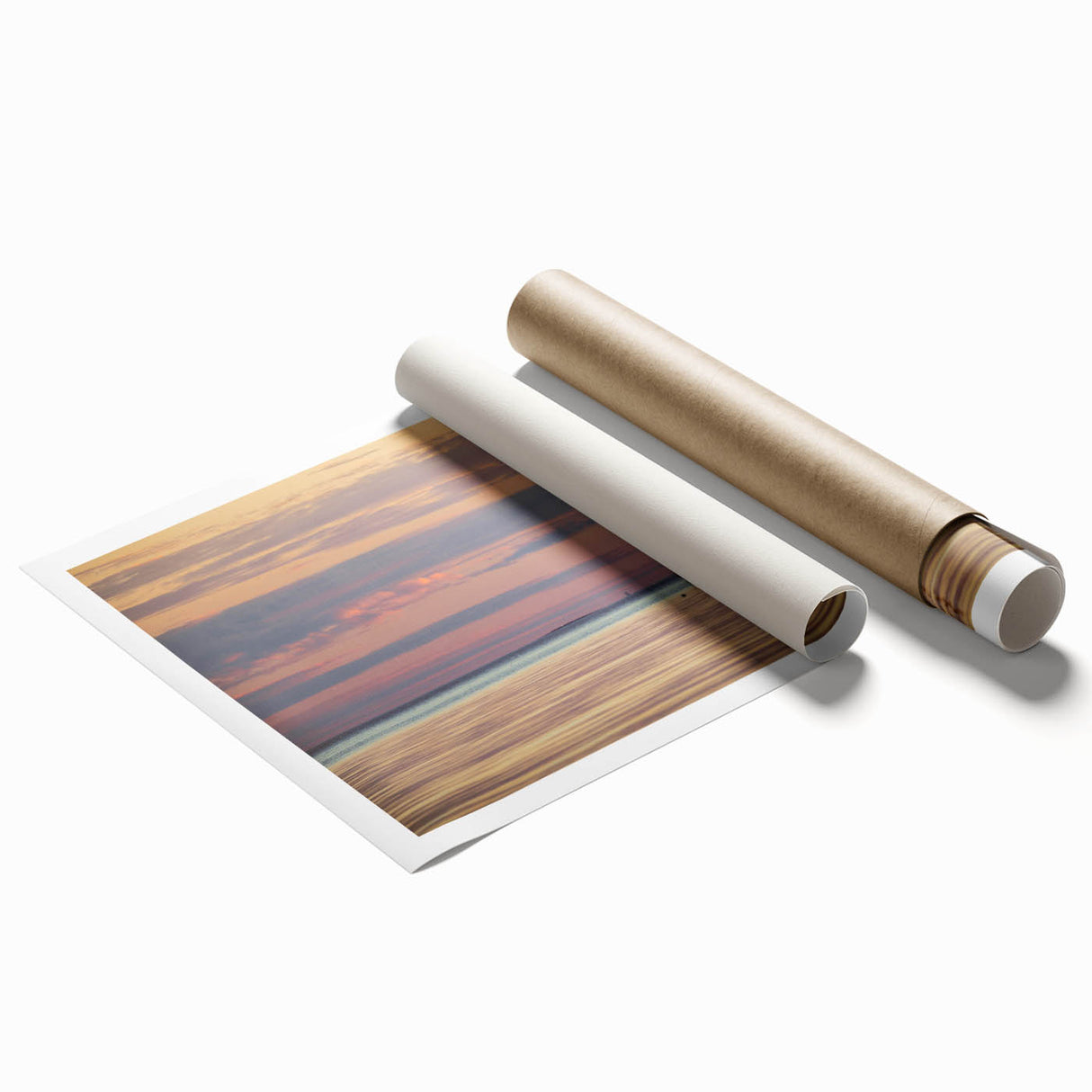Extra large rolled print of Louisiana scenery with vibrant floral elements, ideal for classy bathroom wall art.