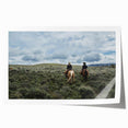 Extra large rolled print of Montana scenery with vibrant green and blue tones, suitable for dining room wall art.