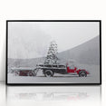 Large abstract wall art depicting the Charlotte skyline in muted gray tones on a framed acrylic panel.