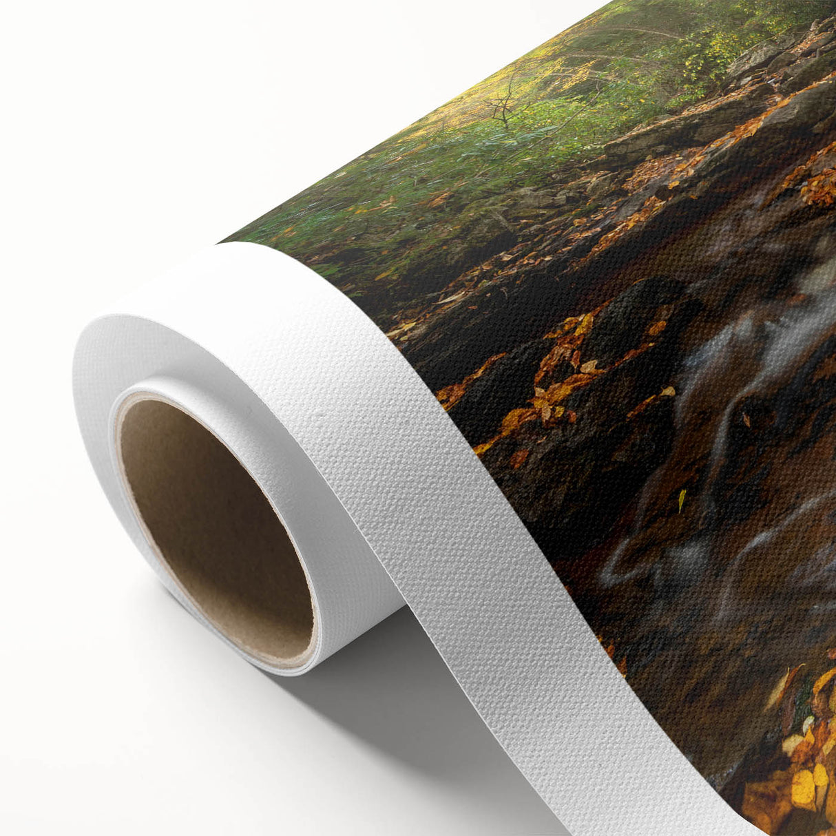 Art deco poster of West Virginia scenery in soft pastel colors on rolled canvas, ideal for nursery wall art.